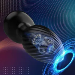 AnalTech Plug vibrant et rotatif Turn Ass 8 x 3.4cm